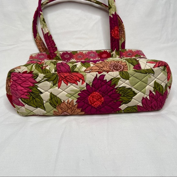 Vera Bradley Floral Pink Shoulder Bag 9.5”Hx14W - Picture 4 of 7